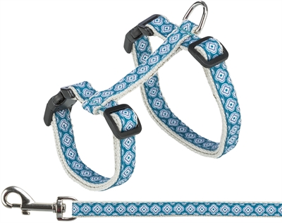 Trixie Kattentuig Met Riem - Kattenharnas - Grijs Blauw