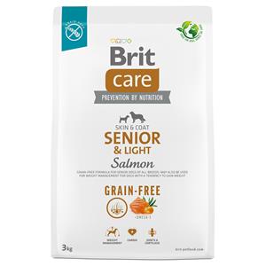 Dubbelpak: 2x3kg Brit Care Dog Graanvrij Senior & Light Zalm & Aardappel droog hondenvoer