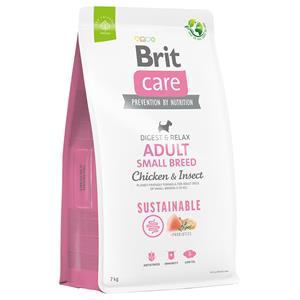 Brit Care Dog Sustainable Adult Small Breed Kip & Insecten - 7 kg