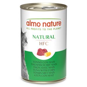 6 x 140 g Almo Nature HFC - Tonijn & Mais Kattenvoer