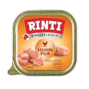 10x150g Singlefleisch Kip Puur RINTI Hondenvoer nat