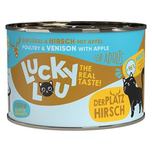 6x200g Lucky Lou Lifestage Adult Gevogelte & Wild Nat kattenvoer