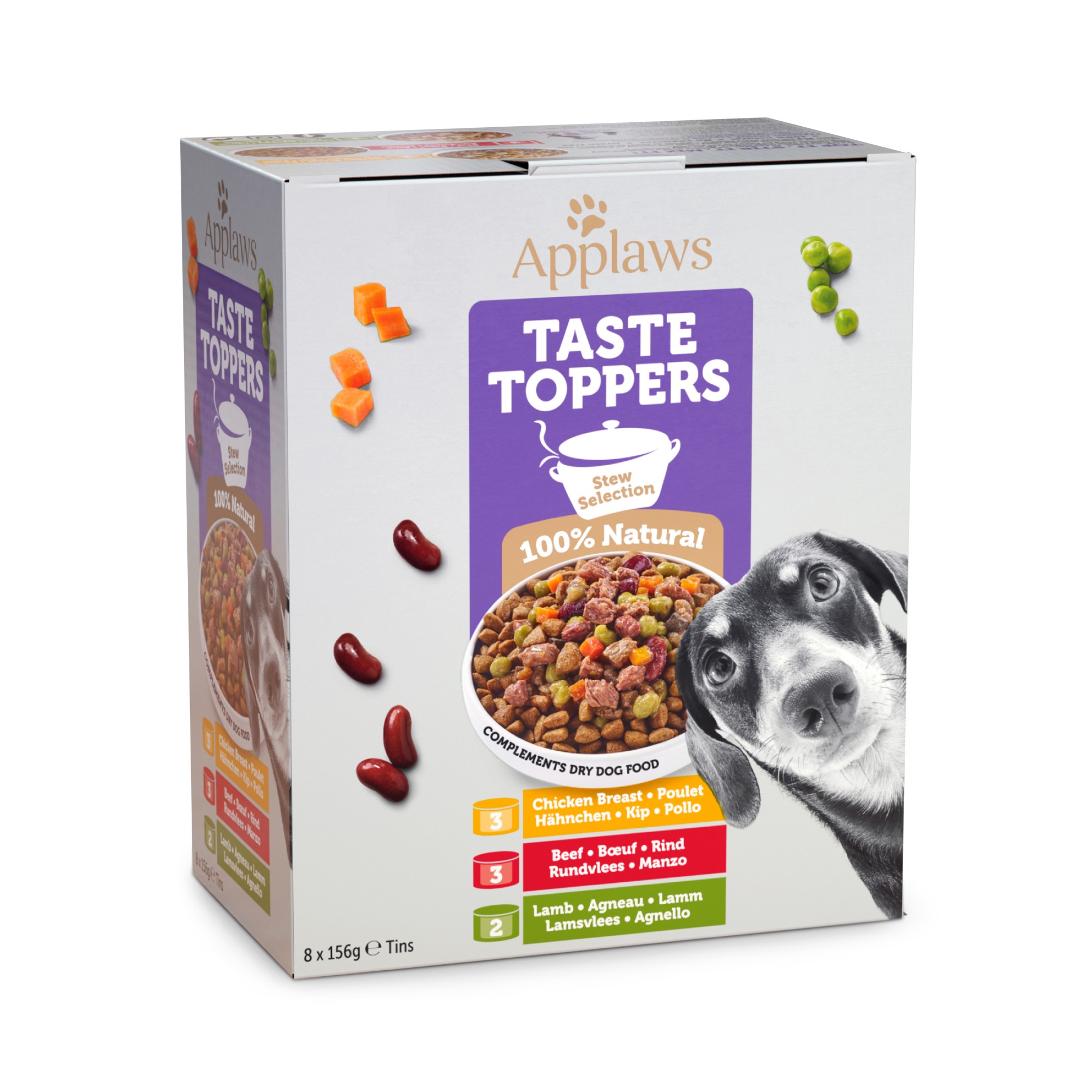 Applaws Dog Taste Toppers Multipack stoofpotje 8 x 156 gr.