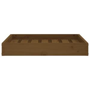 vidaXL Hondenmand 61,5x49x9 cm massief grenenhout honingbruin