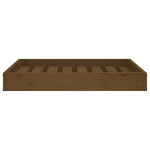 VidaXL Hondenmand 71,5x54x9 cm massief grenenhout honingbruin
