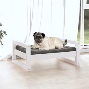 bonnevie Hundebett,Katzenbett Weiß 65,5x50,5x28 cm Massivholz Kiefer vidaXL