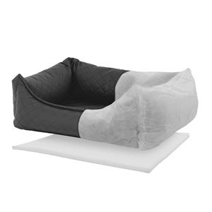 Madison hondenmand skai check 80x67x22 cm grijs