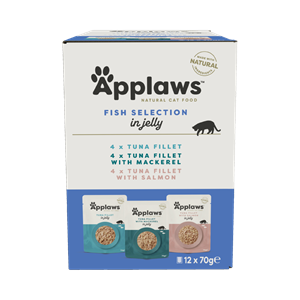 Applaws Quick Serve Jelly multipack Vis variatie 12 x 70 gr.