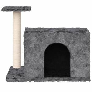 VidaXL Kattenmeubel met sisal krabpale 51 cm donkergrijs