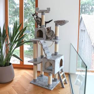 Kerbl Kattenkrabpaal Square 178 cm lichtgrijs