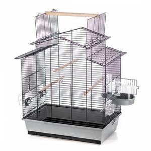 Duvo+ Vogelkooi Iza 3 Grijs/Zwart