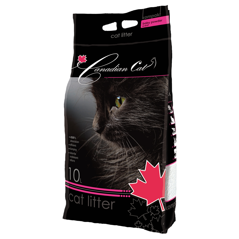 10l Benek Canadian Cat Baby Powder kattenbakvulling