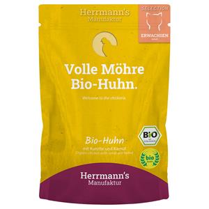 Herrmann's Bio Selection kat Kip met Wortel 100 gr. - per 20 stuks