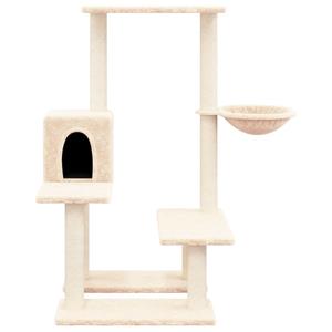 vidaXL Kattenmeubel met sisal krabpalen 94,5 cm crèmekleurig