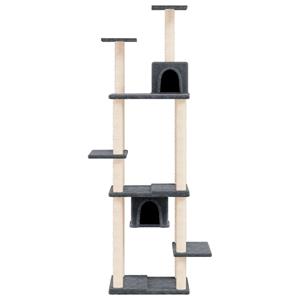 vidaxl Kattenmeubel met sisal krabpalen 176 cm donkergrijs