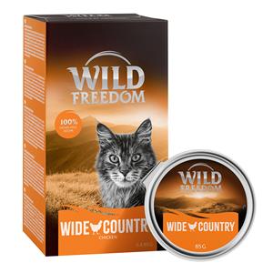 6x85g Adult Kuipje Wide Country Kip puur Wild Freedom Kattenvoer