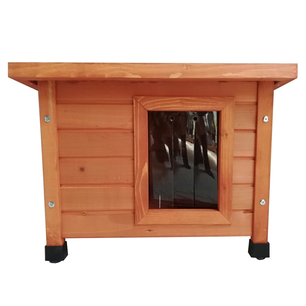 Junai.nl Kattenhuis Bruin XL | 68,5x54x51,5 CM
