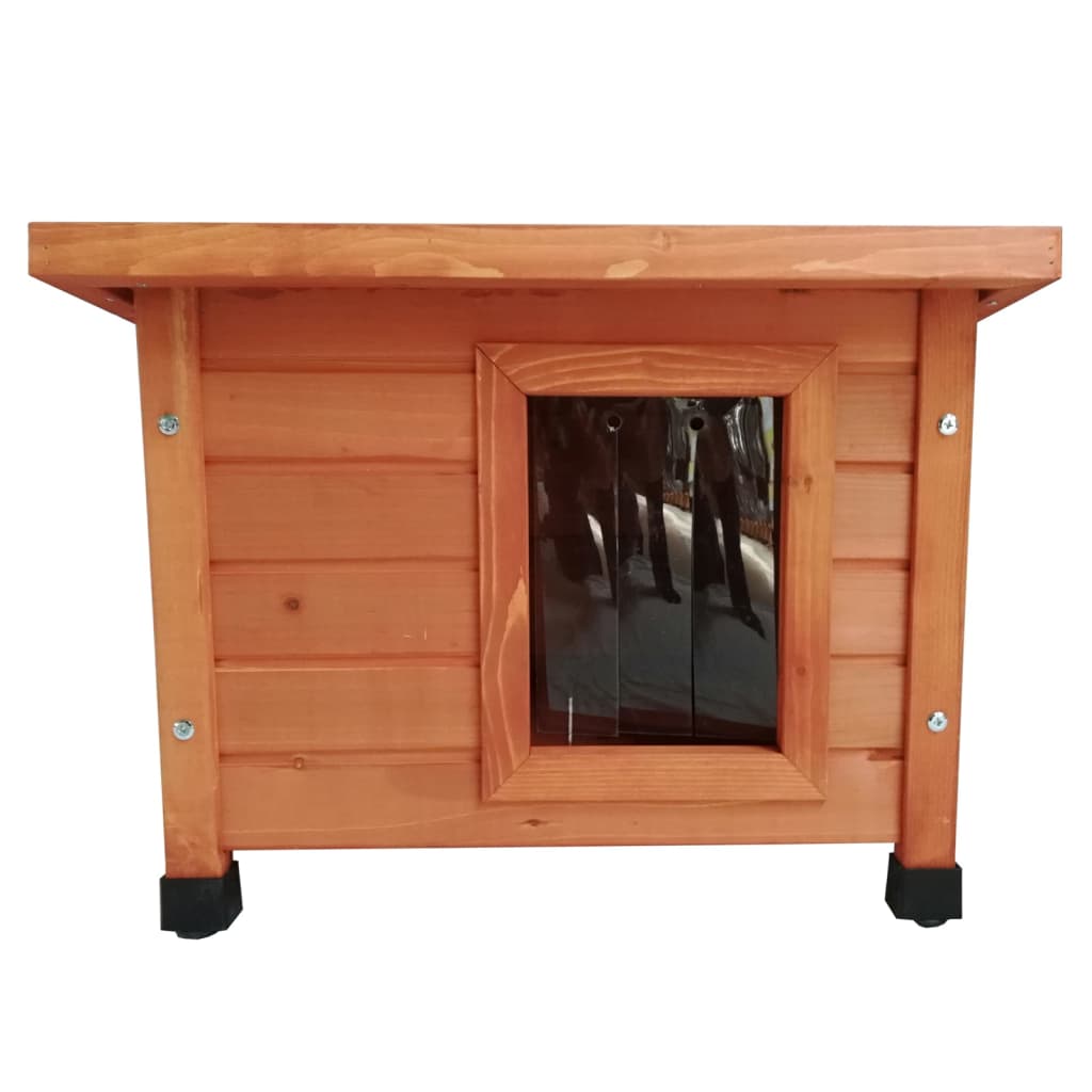 @Pet Kattenhok voor buiten XL 68,5x54x51,5 cm hout bruin