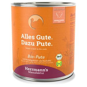 Herrmann's Bio Adult hond Kalkoen met pastinaak 800 gr. - per 6 stuks