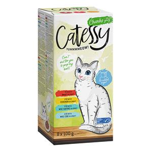 Mixpak Catessy Kuipjes 46 x 100 g Kattenvoer - Hapjes in Saus Mix