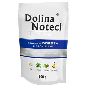 20 X 500 g Dolina Noteci Premium Pouches Kabeljauw met Broccoli Nat Hondenvoer