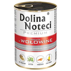 Gemengde verpakking: 24x400g Dolina Noteci Premium Mix (lam, rund, kalkoen & eend) nat hondenvoer