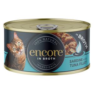 16x 70g Encore Blik sardine en tonijnKattenvoer Nat