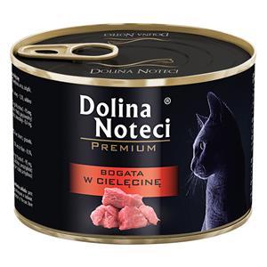 24 x 185 g Dolina Noteci Premium Kalfsvleesrijk natvoer voor katten