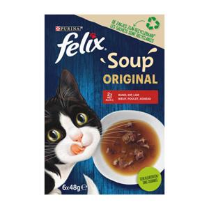 Felix Soup Farm Selectie - Kattenvoer - Rund Kip Lam 6x48 g