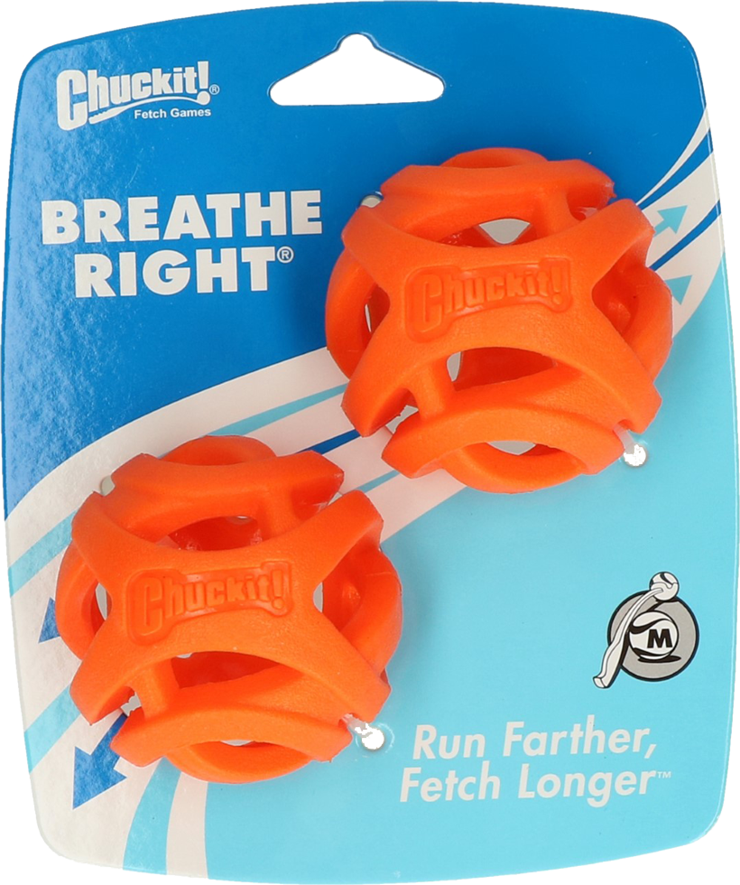 Chuckit Breathe Right Fetch Ball M - 2 pack