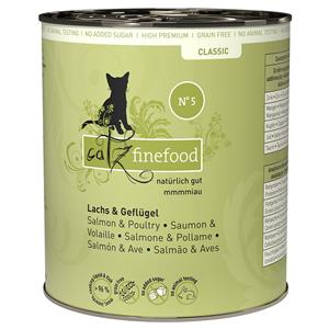 Catz Finefood Blik Kattenvoer 6 x 800 g - Zalm & Gevogelte