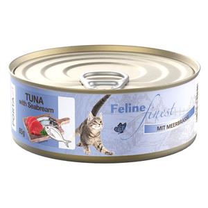 Porta 21 85g Feline Finest Tonijn met Zeebrasem nat kattenvoer