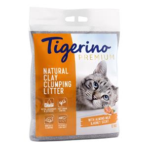 2x12kg Tigerino Premium Kattenbakvulling Almond Milk & Honey