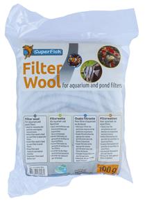 SuperFish Filterwatten - Filtermateriaal - 100 g Wit