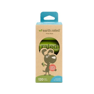 Earth Rated 8 Rollen Hondenpoepzakjes Ongeparfumeerd