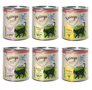 Voordeelpakket Feringa Classic Meat Menu 24 x 800 g Kattenvoer - Mix 1 (Gevogelte, Lam & Konijn, Kip & Forel)