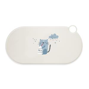 TIAKI Siliconen Voerbakplacemat Milky Kitty - L 50 x B 25 cm
