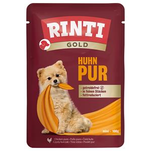 Rinti Gold 10 x 100 g Hondenvoer - Kip Puur