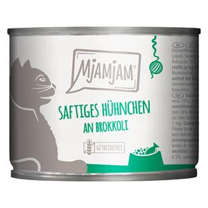 6x200g MjAMjAM Sappige kip op broccoli nat kattenvoer