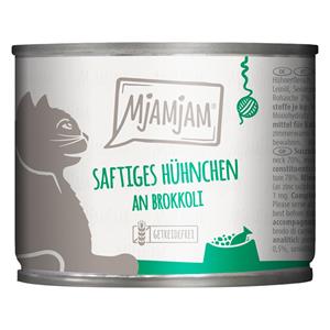 MjAMjAM 6x200g  Sappige kip op broccoli nat kattenvoer