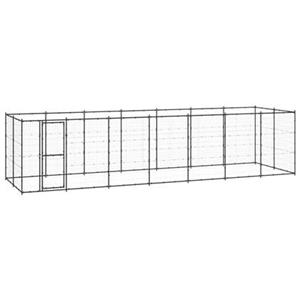 VIDAXL Outdoor-hundezwinger Stahl 16,94 M²