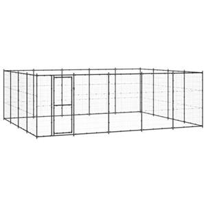 VidaXL Hondenkennel 24,2 mÂ² staal