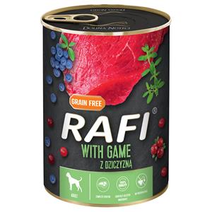 24x400g RAFI Adult met hertenvlees, bosbes en veenbes nat hondenvoer