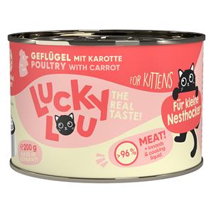 Lucky Lou 6x200g  Lifestage Kitten Gevogelte Kattenvoer Nat