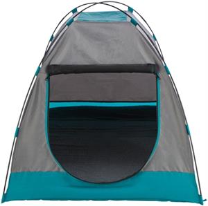 vandermeer TRIXIE TENT VOOR HONDEN DONKERGRIJS / PETROL 80X65X63 CM