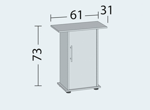 Juwel Meubel Primo 60/70 SB | 61 x 31 x 73CM Wit