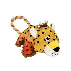 Kong Cozie Tuggz Cheetah - Hondenspeelgoed - Sm/M