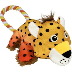 Kong Cozie Tuggz Cheetah - Hondenspeelgoed - Sm/M