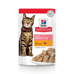 9 + 3 gratis! 12 x 85 g Hill's Science Plan - Adult Light: Kip