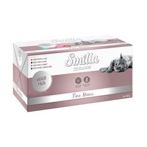 24x100g Mix 4 soorten Smilla Fine Menu Kattenvoer nat